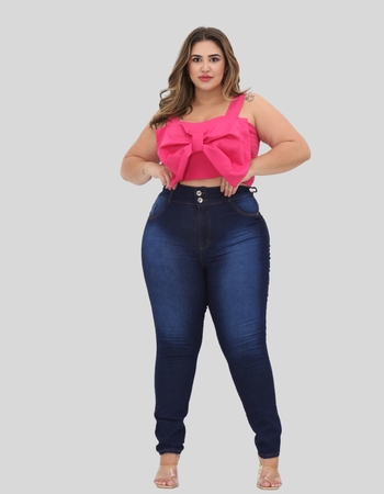 imagem calças jeans salig feminina plus size - 01793