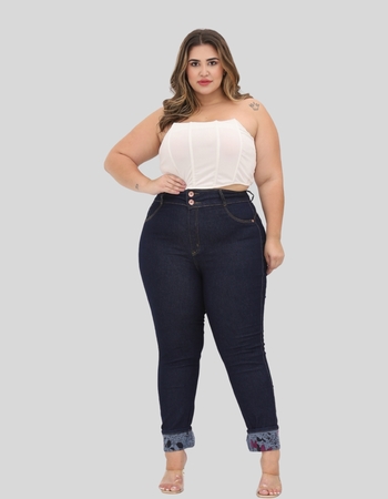 imagem calças jeans salig feminina plus size - 01821