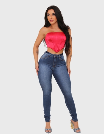 imagem calças jeans salig feminina skinny - 01745
